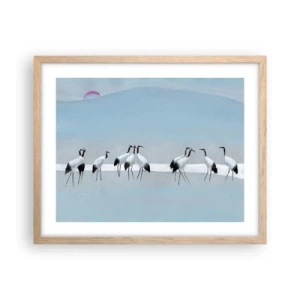 Poster in einem Rahmen aus heller Eiche - Nach einem heißen Tag - 50x40 cm