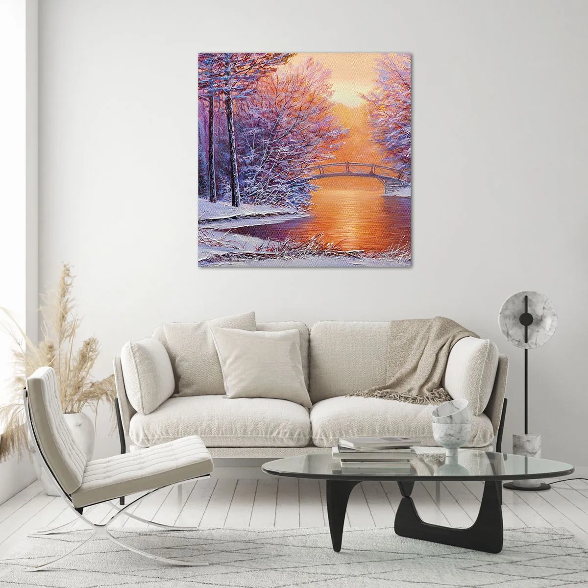 Glasbild - Bild auf glas - Treffen wir uns hier - 70x70 cm