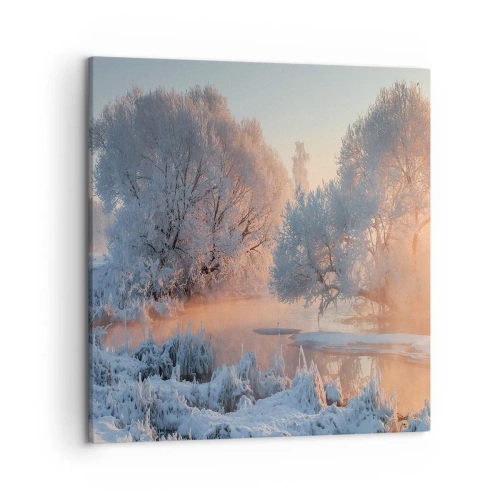 Bild auf Leinwand - Leinwandbild - Alles im Kristall glänzt in der Sonne - 50x50 cm