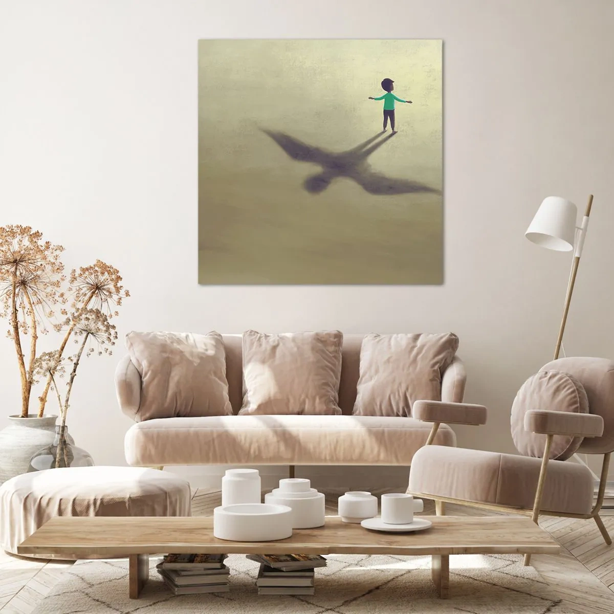 Bild auf Leinwand - Leinwandbild - Der Held der Zukunft - 50x50 cm