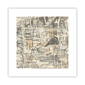 Poster - Es wartet darauf, entschlüsselt zu werden - 30x30 cm