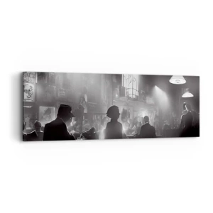 Bild auf Leinwand - Leinwandbild - In Jazz-Atmosphäre - 90x30 cm