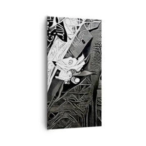Bild auf Leinwand - Leinwandbild - Nur ein scheinbar grauer Mann - 65x120 cm