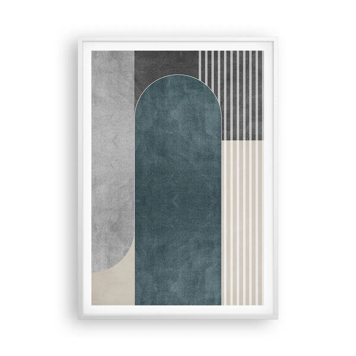 Poster in einem weißen Rahmen - Komposition auf der Ebene - 70x100 cm