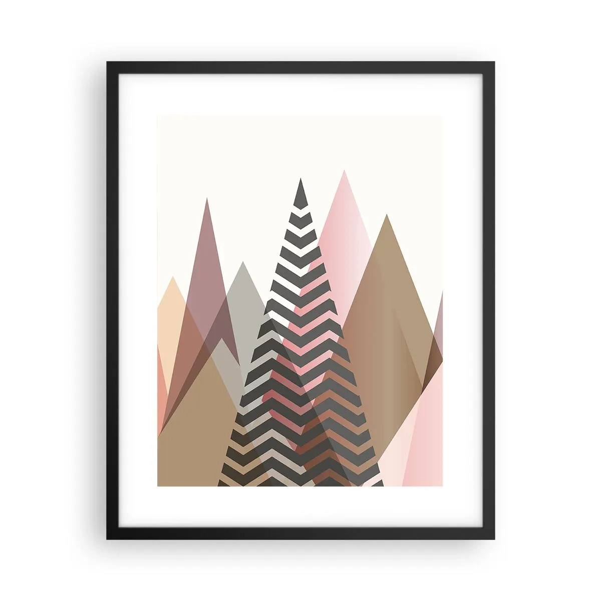 Poster in einem schwarzem Rahmen - Pyramidale Aussicht - 40x50 cm