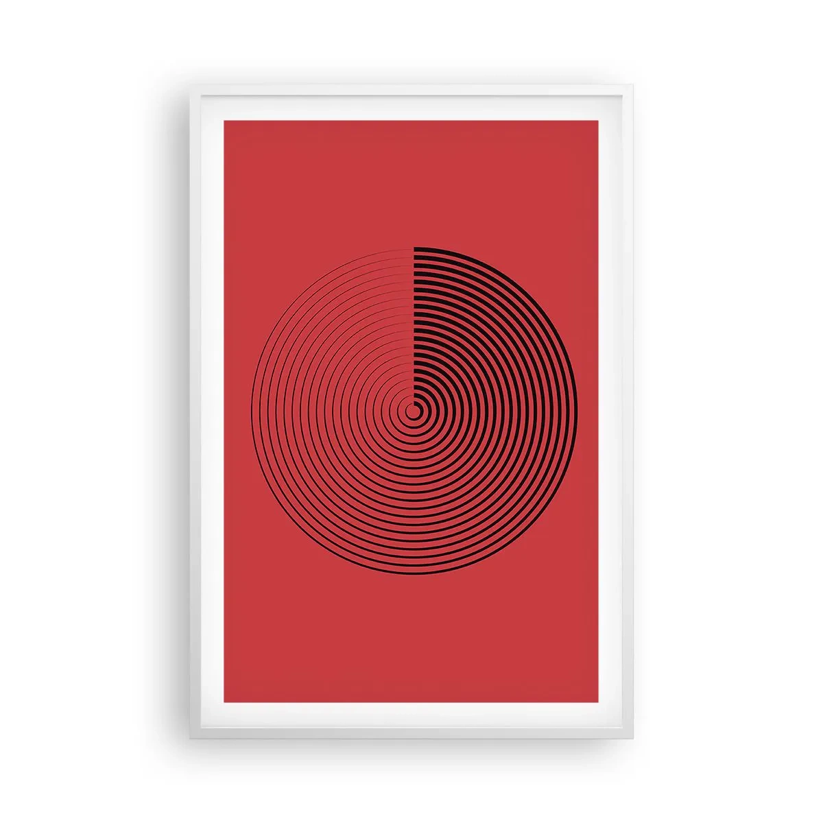 Poster in einem weißen Rahmen - Kreisbewegung - 61x91 cm