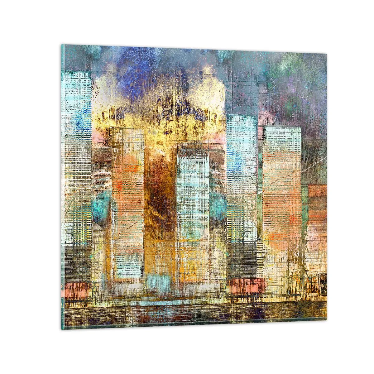 Glasbild - Bild auf glas - Sonnige Metropole - 40x40 cm