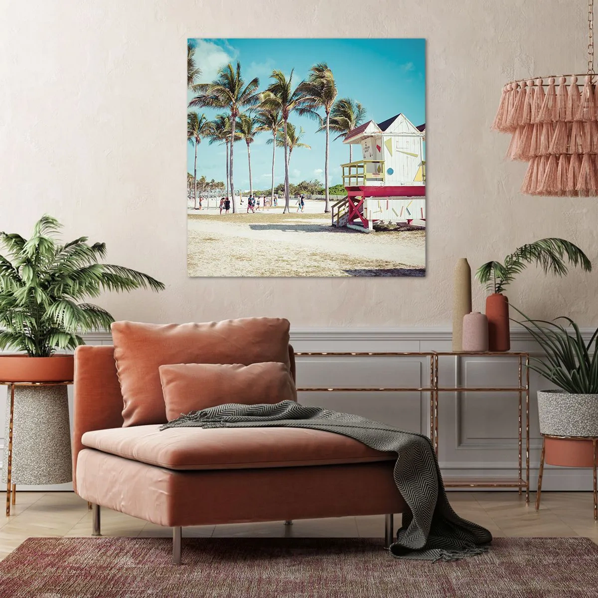 Bild auf Leinwand - Leinwandbild - Dir steht ein schöner Tag bevor - 70x70 cm