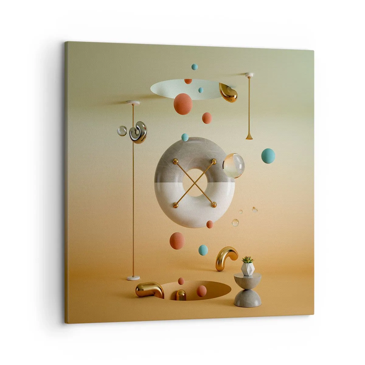 Bild auf Leinwand - Leinwandbild - Alles kann passieren - 50x50 cm