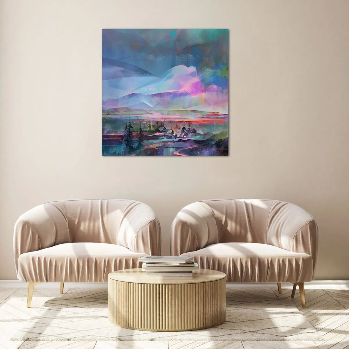 Glasbild - Bild auf glas - Unter einem wohlwollenden Himmel - 70x70 cm