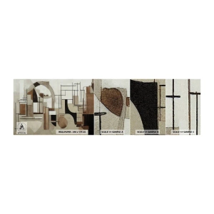 Fototapeten Muster Selbstklebend Deluxe Sticker - Stadtbild 2.0 - Abstraktion, Stück, Formen - 100x30 cm