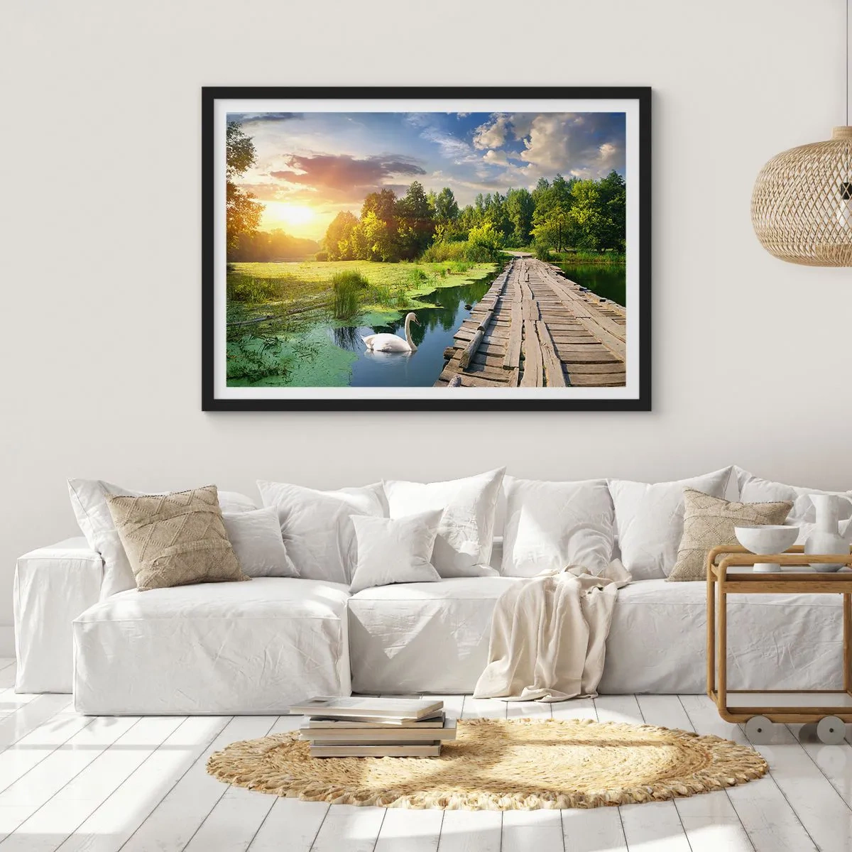 Poster in einem schwarzem Rahmen - Sommer, Sommer überall - 91x61 cm
