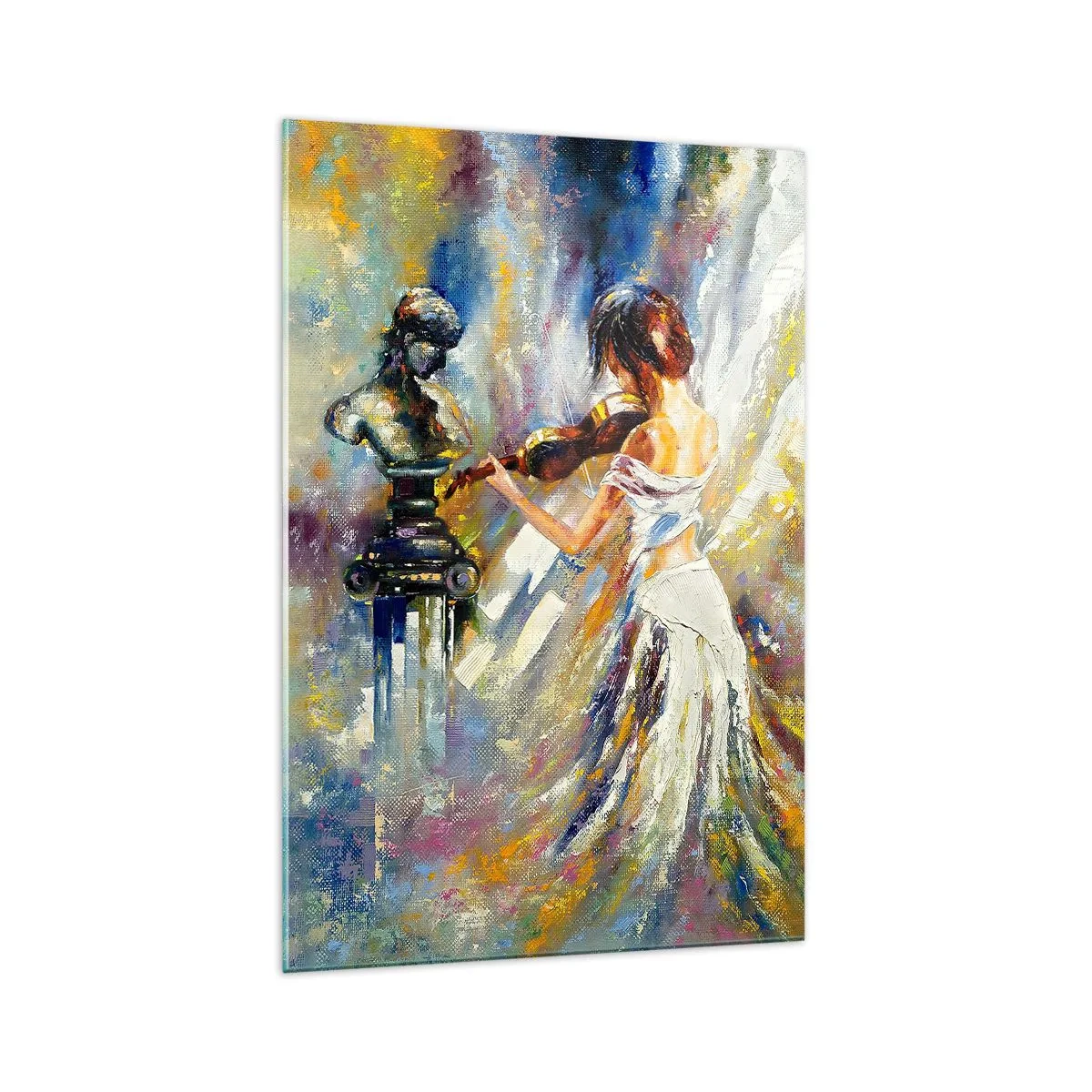 Glasbild - Bild auf glas - Mit Gefühl beleben - 70x100 cm