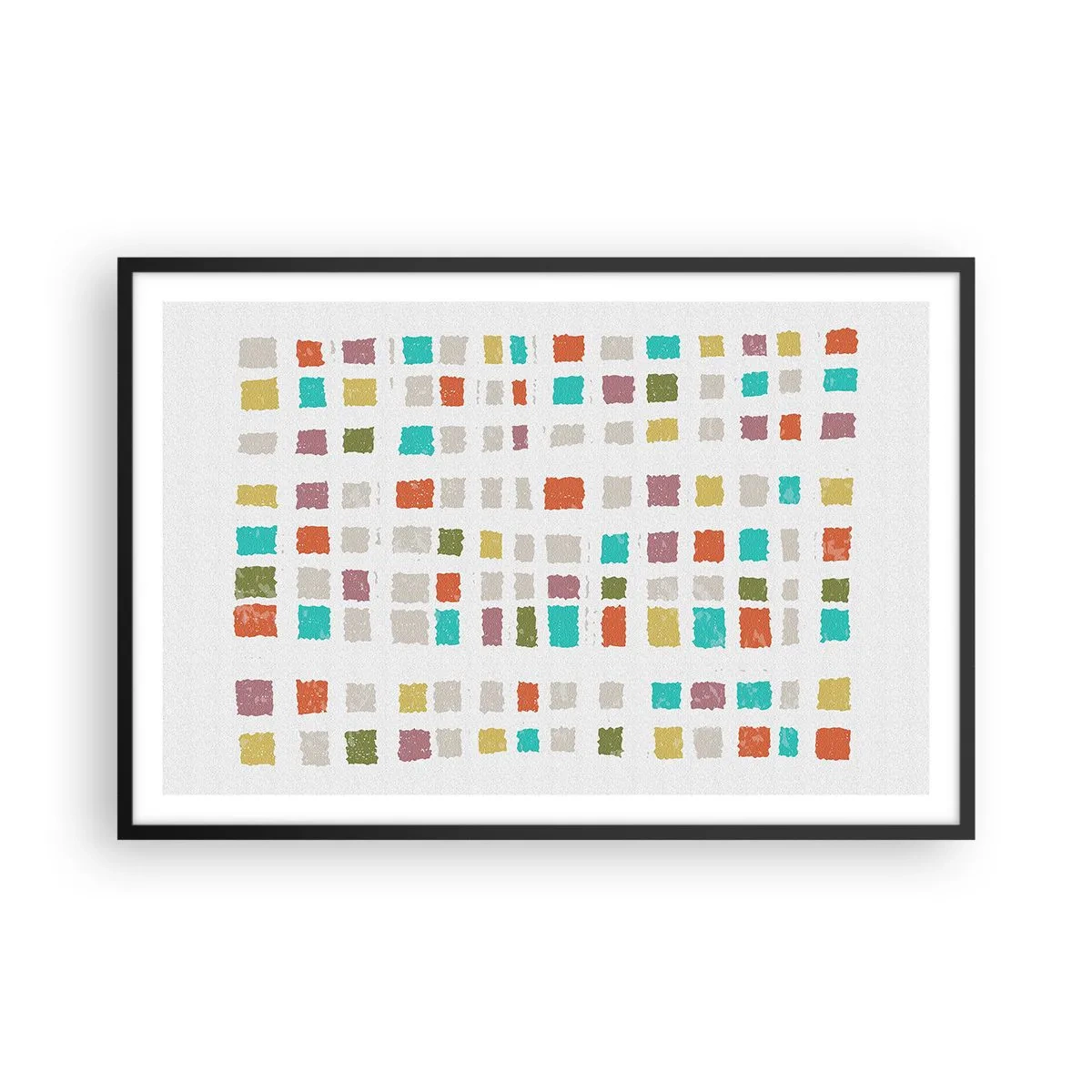 Poster in einem schwarzem Rahmen - Unbekanntes Spiel - 91x61 cm