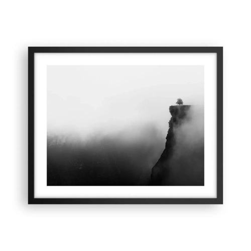 Poster in einem schwarzem Rahmen - Am Rande der Welt - 50x40 cm