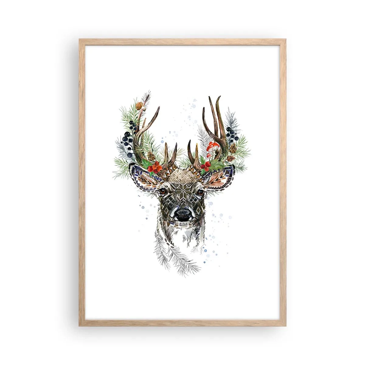 Poster in einem Rahmen aus heller Eiche - Im festlichen Gewand - 50x70 cm