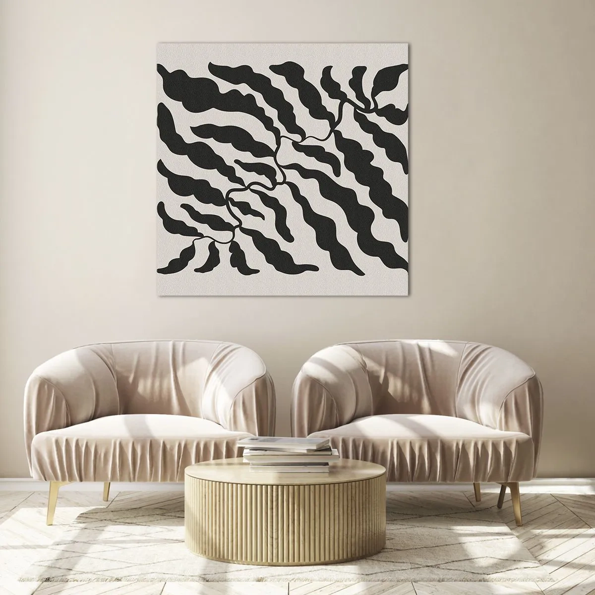 Glasbild - Bild auf glas - Natur des Quadrats - 40x40 cm