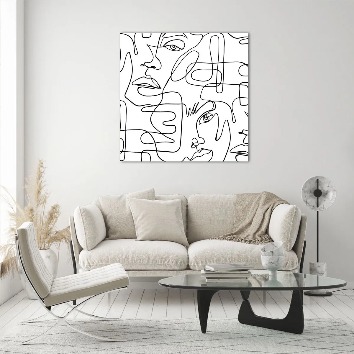 Glasbild - Bild auf glas - In verworrenen Gefühlen - 60x60 cm