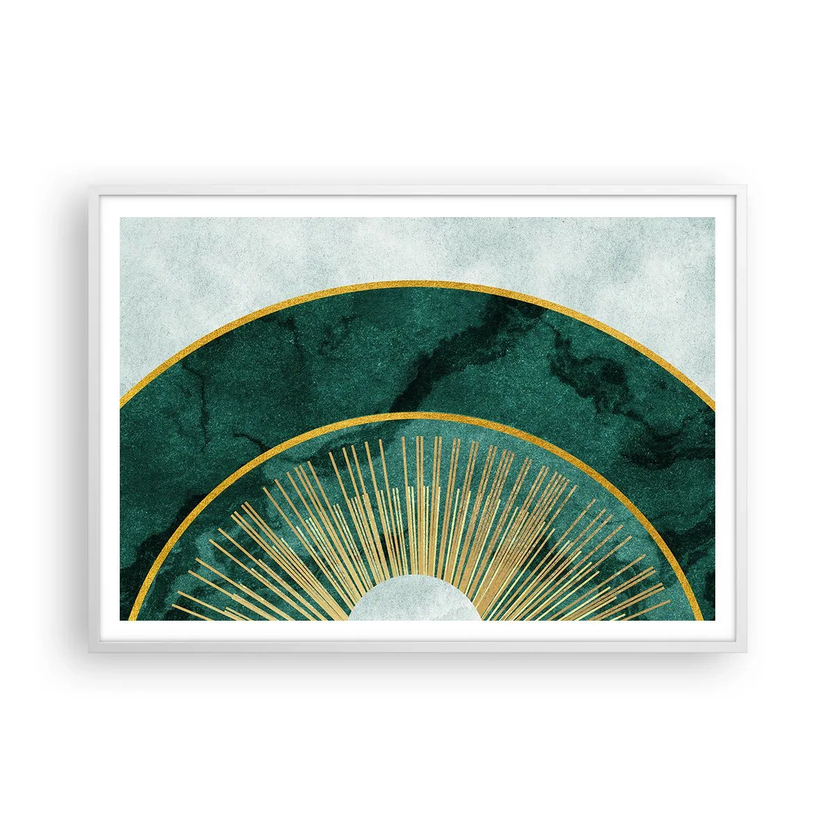 Poster in einem weißen Rahmen - Anderes Sonnensystem - 100x70 cm