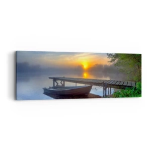 Bild auf Leinwand - Leinwandbild - Wie aus Gewöhnlichem Magie wird - 90x30 cm