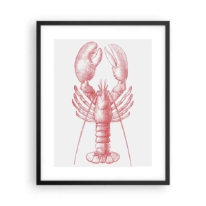 Poster in einem schwarzem Rahmen - Hummer, der Homers würdig ist - 40x50 cm