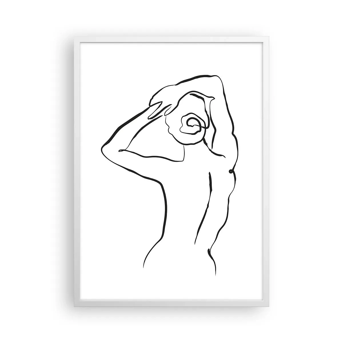 Poster in einem weißen Rahmen - Morgenakte - 50x70 cm