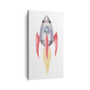 Bild auf Leinwand - Leinwandbild - Höher, schneller, weiter - 45x80 cm