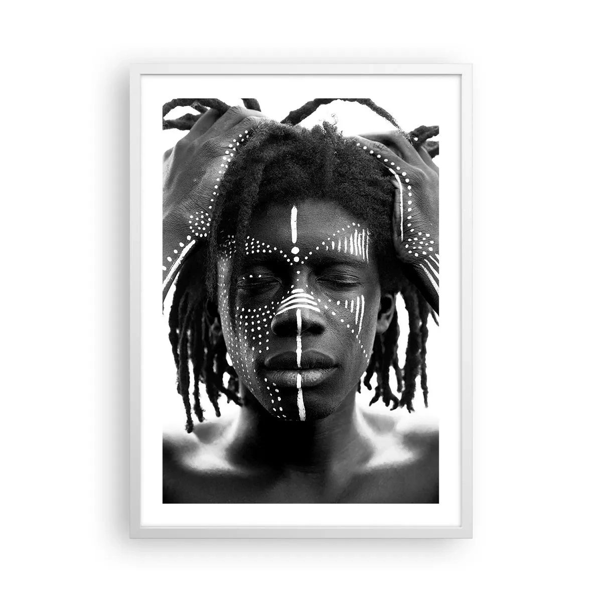 Poster in einem weißen Rahmen - Wo bist du? - 50x70 cm
