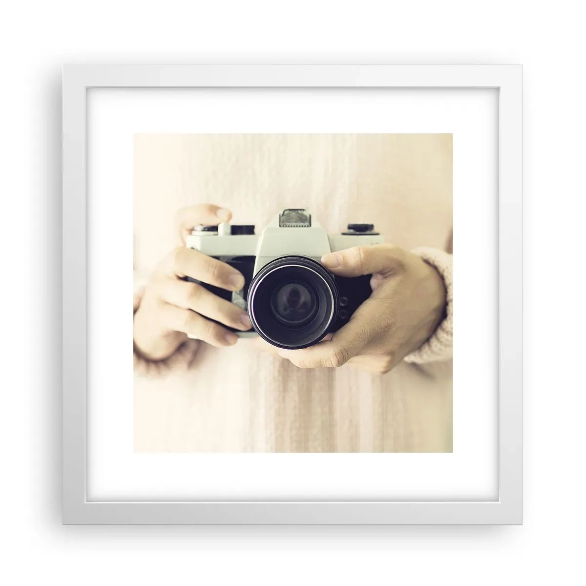 Poster in einem weißen Rahmen - Um mehr zu sehen ... - 30x30 cm