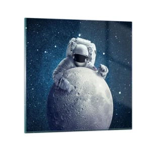 Glasbild - Bild auf glas - Weltraumjoker - 30x30 cm