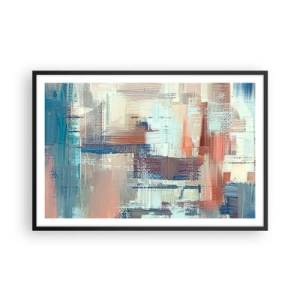 Poster in einem schwarzem Rahmen - Zum Licht kommen - 91x61 cm