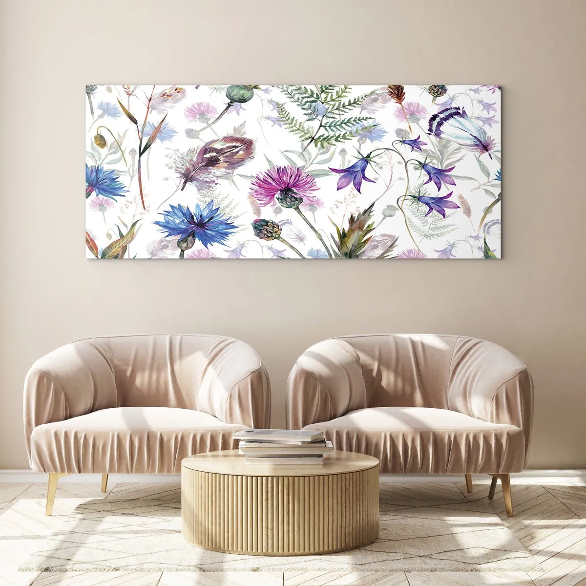 Glasbild - Bild auf glas - Polnisches Herbarium - 100x40 cm