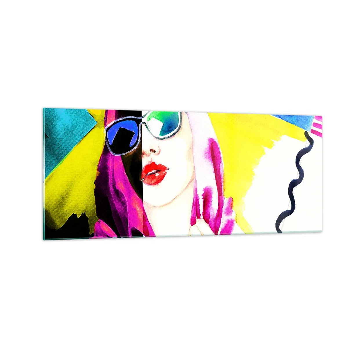 Glasbild - Bild auf glas - Ich bin nicht weiß und ich bin nicht schwarz - 100x40 cm