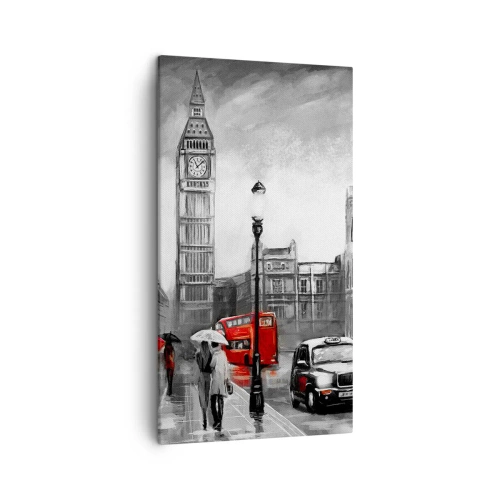 Bild auf Leinwand - Leinwandbild - Gar keine graue Stadt - 45x80 cm