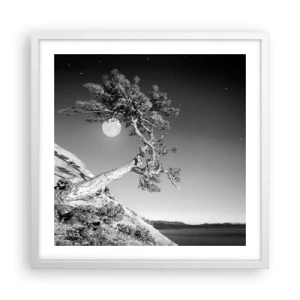 Poster in einem weißen Rahmen - Siegreiche Kämpferin - 50x50 cm