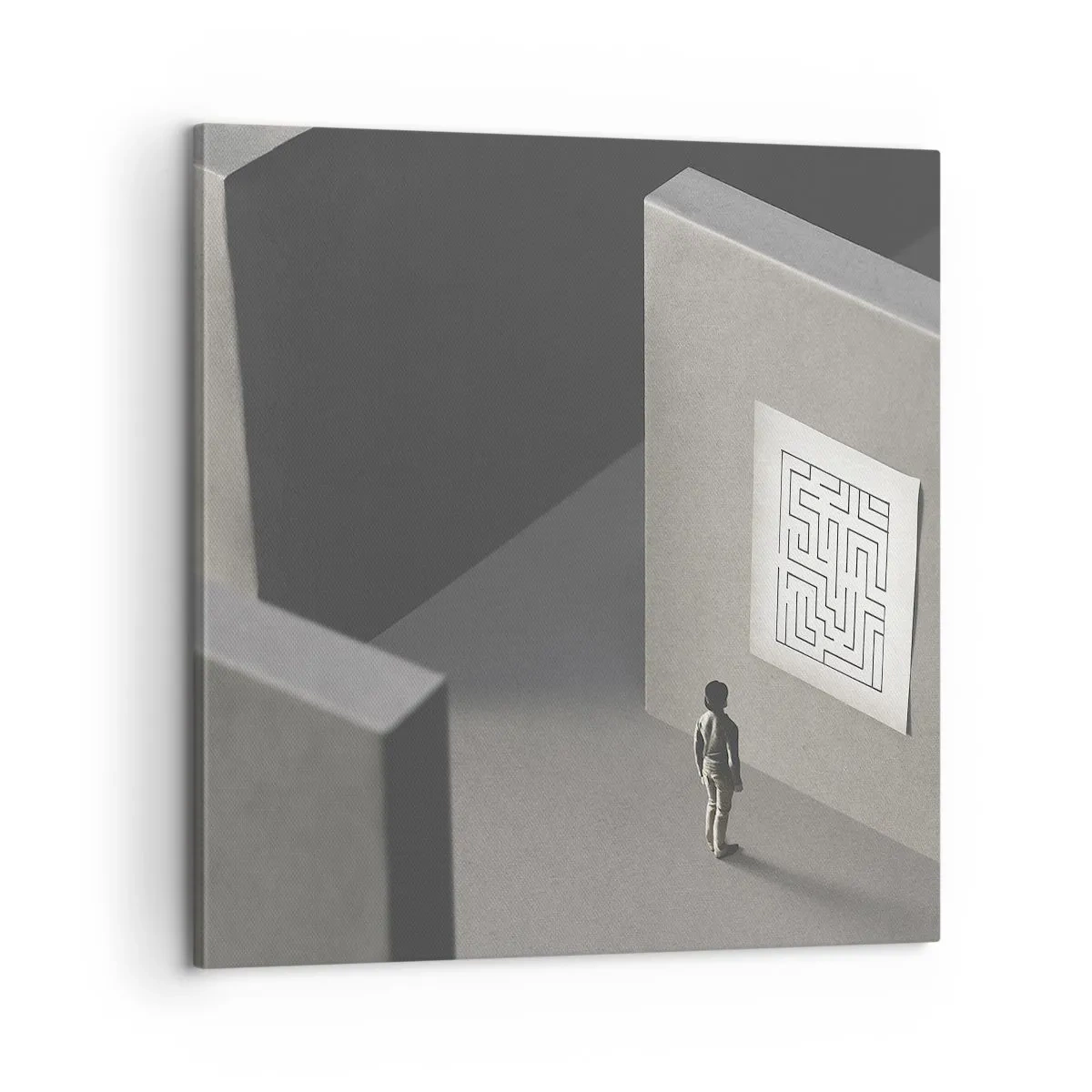 Bild auf Leinwand - Leinwandbild - Aber wo bin ich? - 60x60 cm