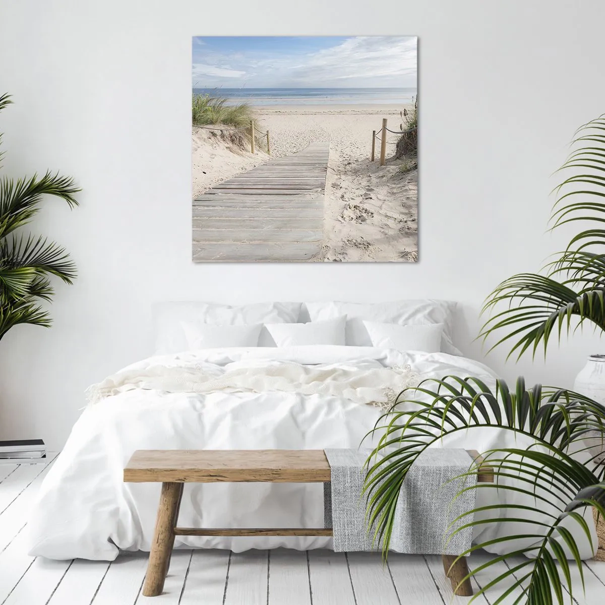 Bild auf Leinwand - Leinwandbild - Bis zum Horizont - 30x30 cm