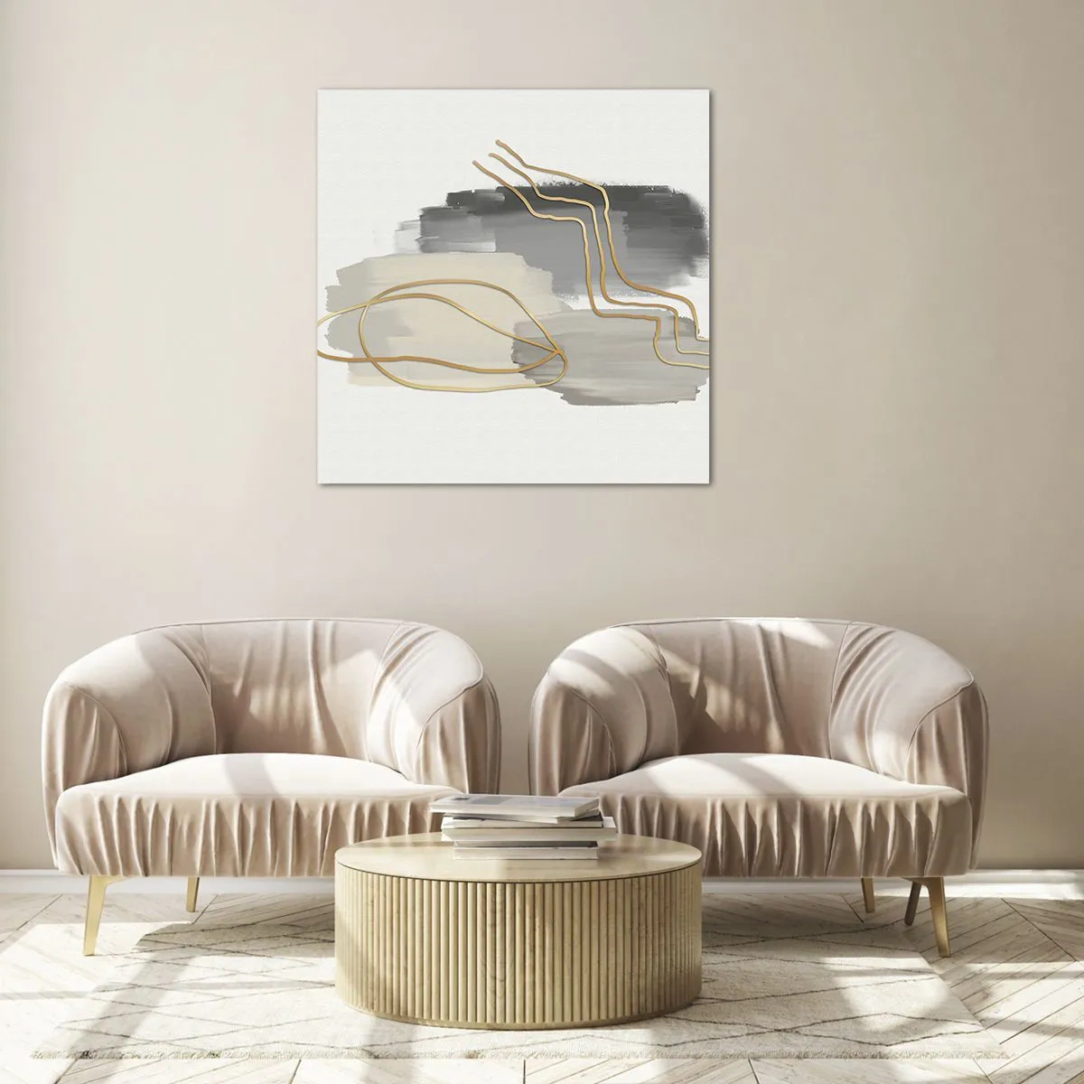 Glasbild - Bild auf glas - Dauer und Bewegung - 40x40 cm