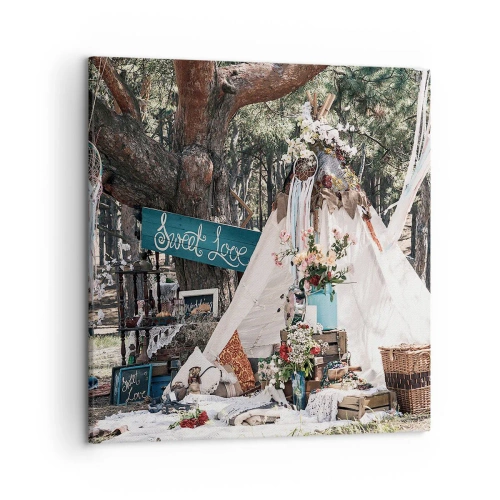 Bild auf Leinwand - Leinwandbild - Liebe machen ... - 50x50 cm