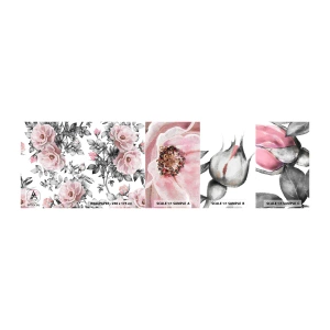 Fototapeten Muster Selbstklebend Deluxe Sticker - Verliere dich in den Blüten der Rosen - Blumen, Rose, Garten - 100x30 cm
