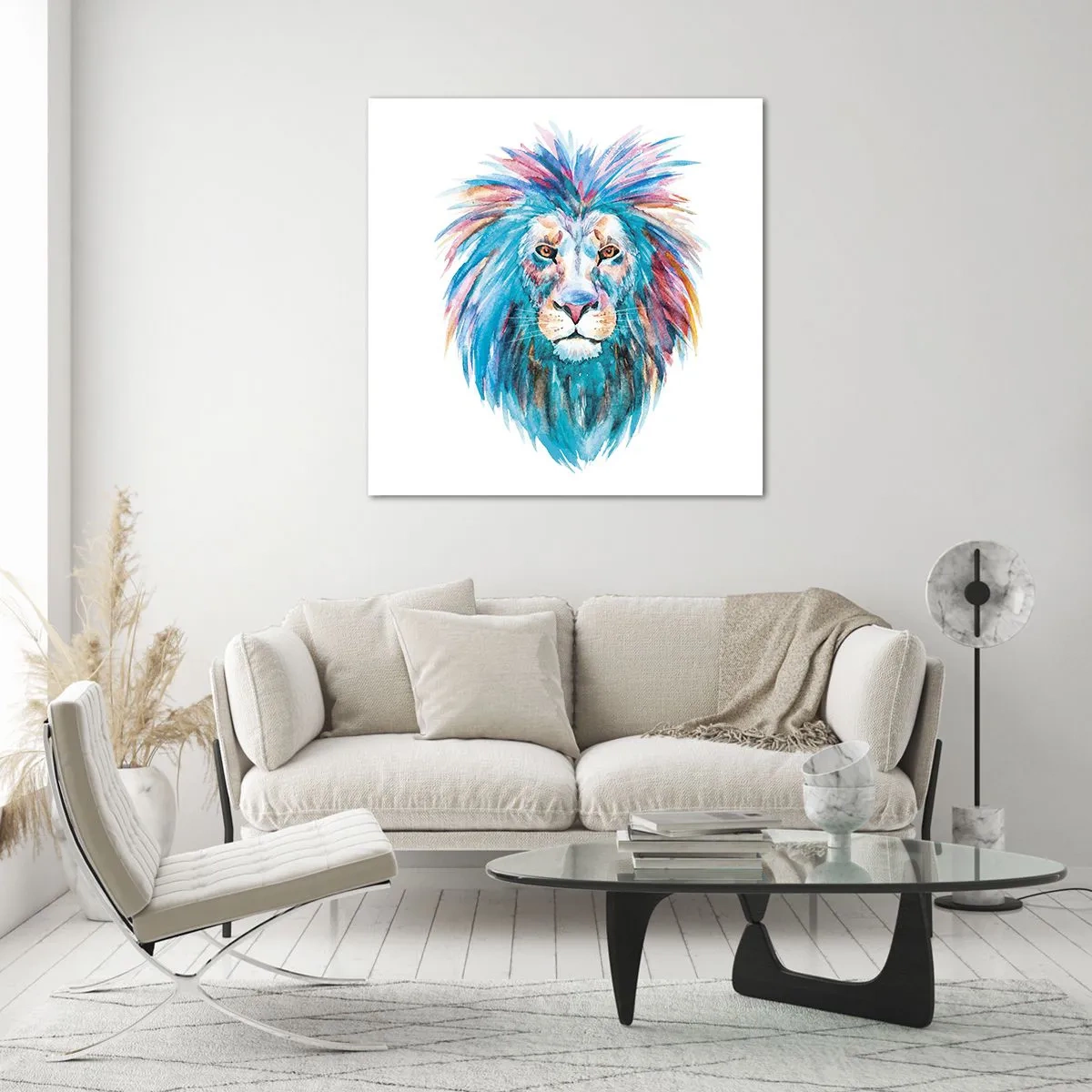 Glasbild - Bild auf glas - Eine elektrisierende Aura - 50x50 cm