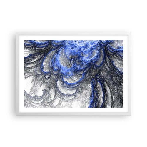 Poster in einem weißen Rahmen - Die Geburt einer Welle - 70x50 cm