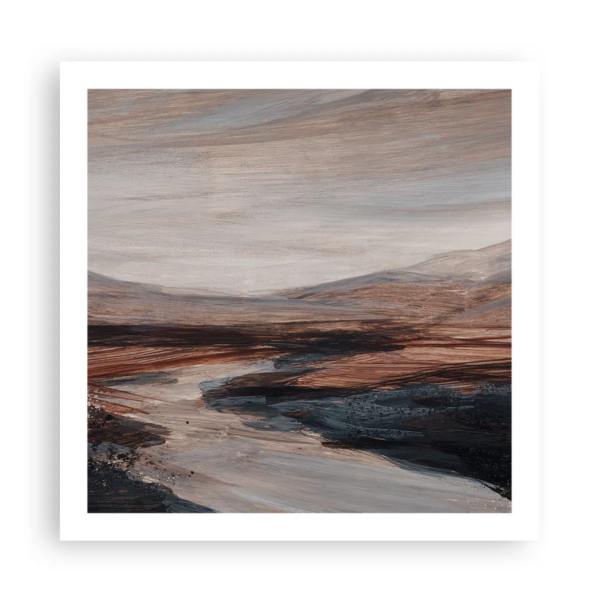 Poster - Ruhiges Tal - 60x60 cm