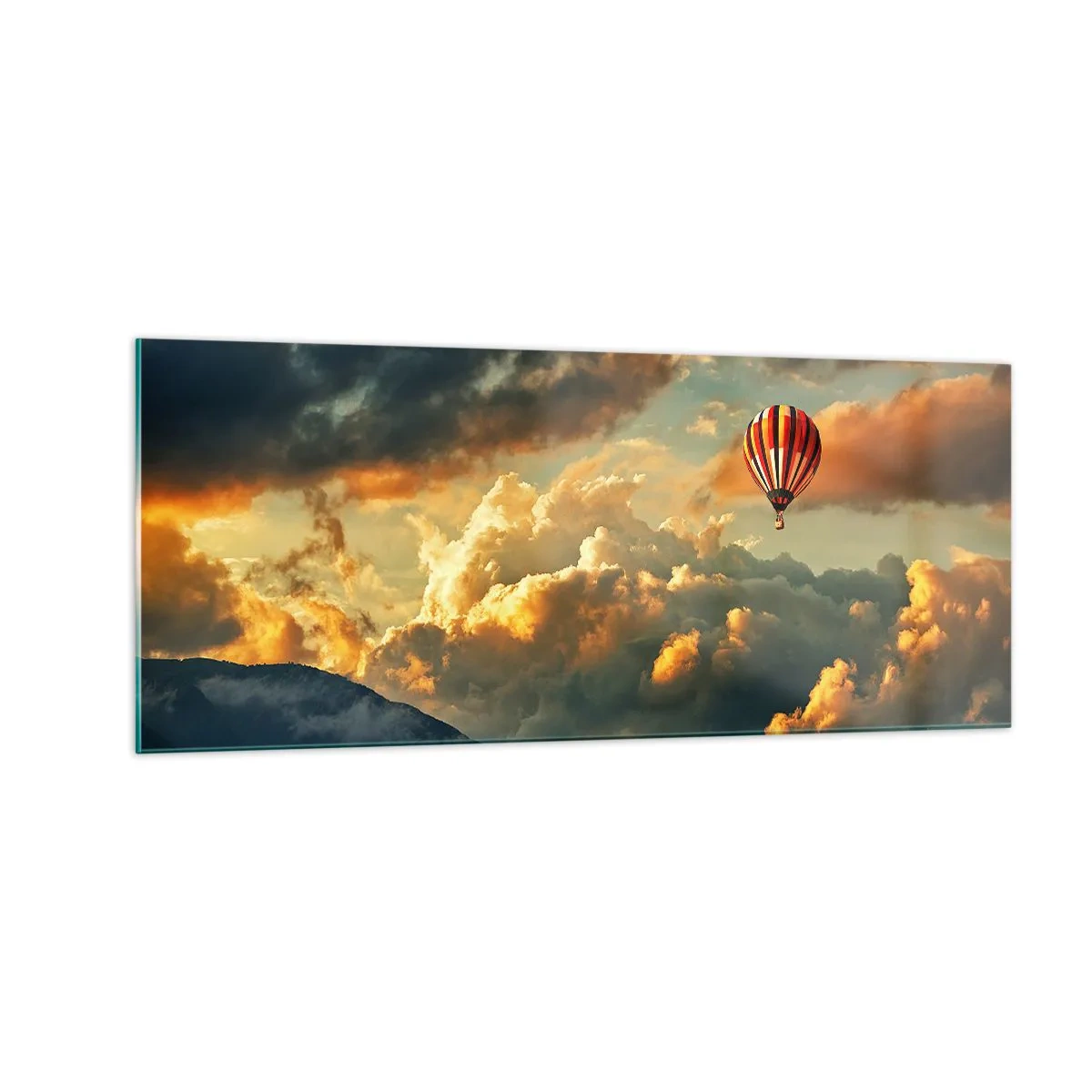 Glasbild - Bild auf glas - Ich fliege, weil ich es will - 100x40 cm
