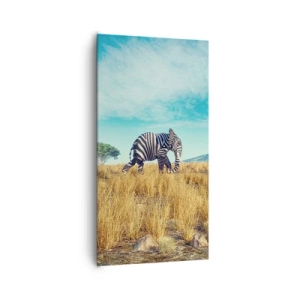 Bild auf Leinwand - Leinwandbild - Grau ist nicht mehr in Mode - 65x120 cm