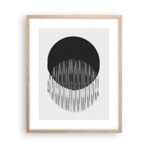 Poster in einem Rahmen aus heller Eiche - Sein Alter Ego - 40x50 cm