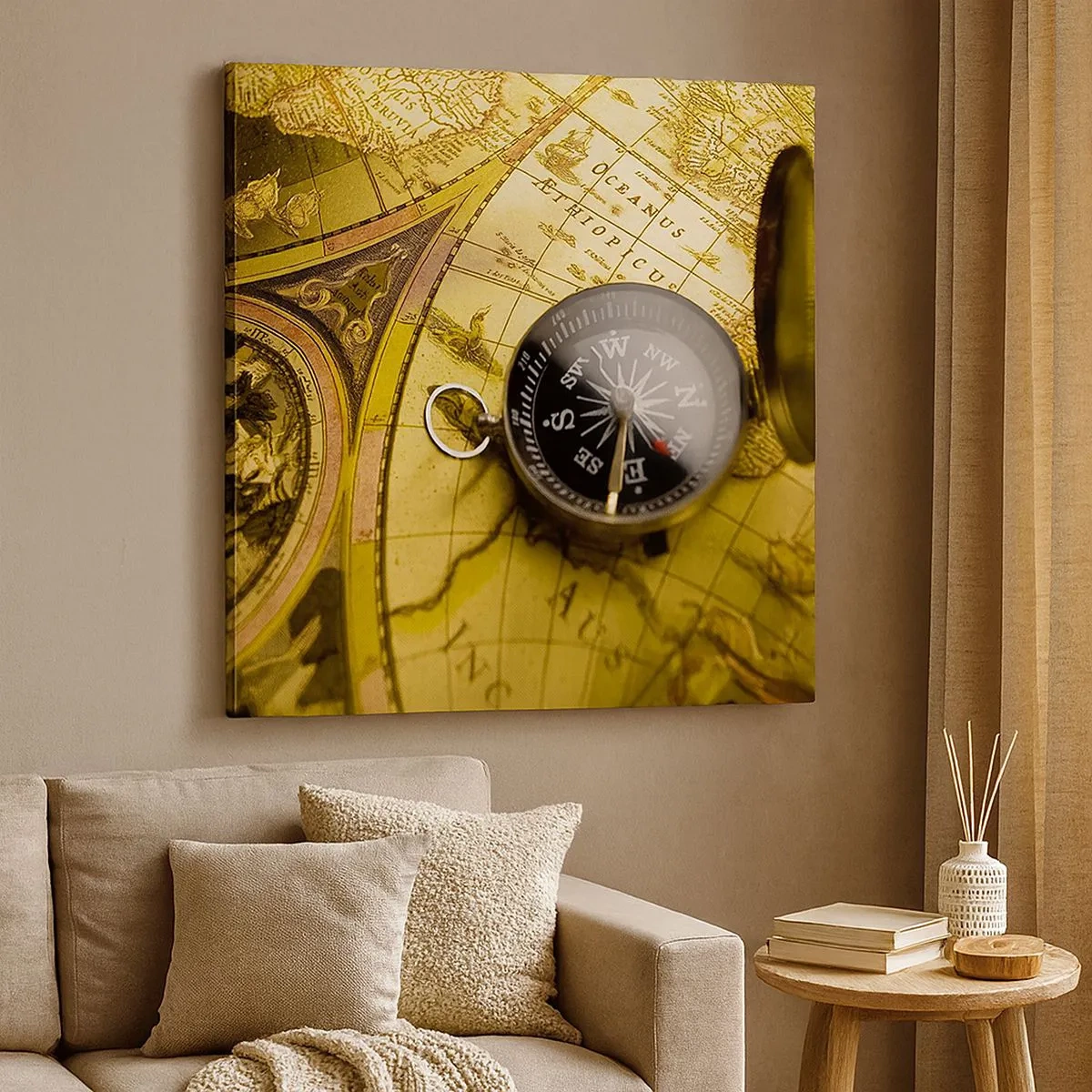 Bild auf Leinwand - Leinwandbild - Oder vielleicht bis ans Ende der Welt? - 30x30 cm