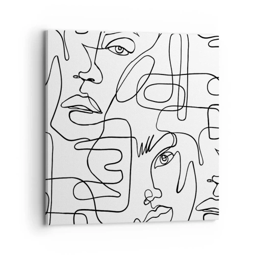 Bild auf Leinwand - Leinwandbild - In verworrenen Gefühlen - 70x70 cm