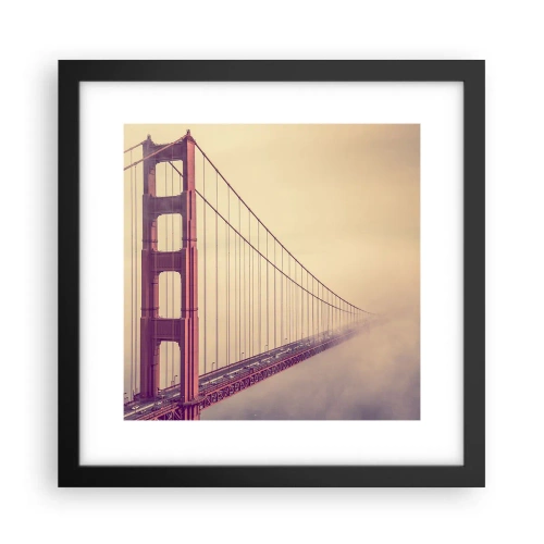 Poster in einem schwarzem Rahmen - Zwischen Himmel und Erde - 30x30 cm