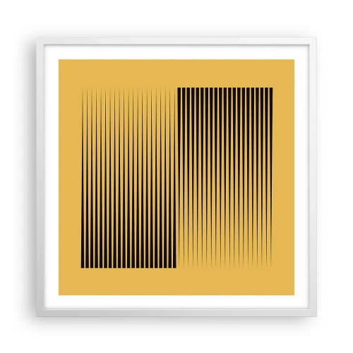 Poster in einem weißen Rahmen - Quadratur der Gegensätze - 60x60 cm